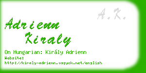 adrienn kiraly business card