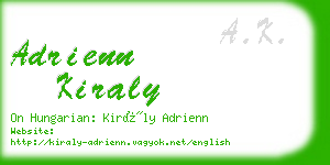 adrienn kiraly business card